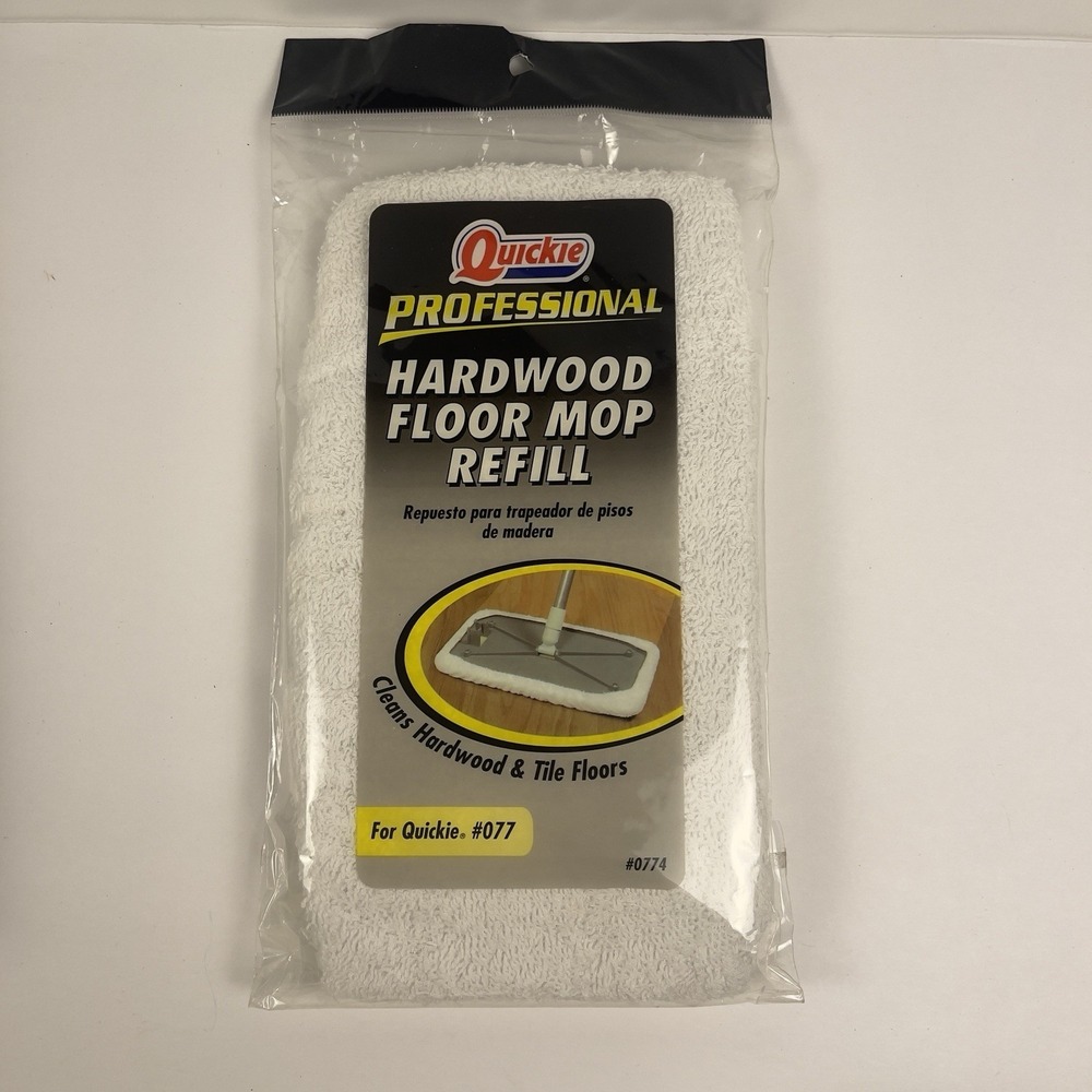 Quickie Professional Hardwood Floor Mop Refill Soft Terry Cloth 0774 NEW
